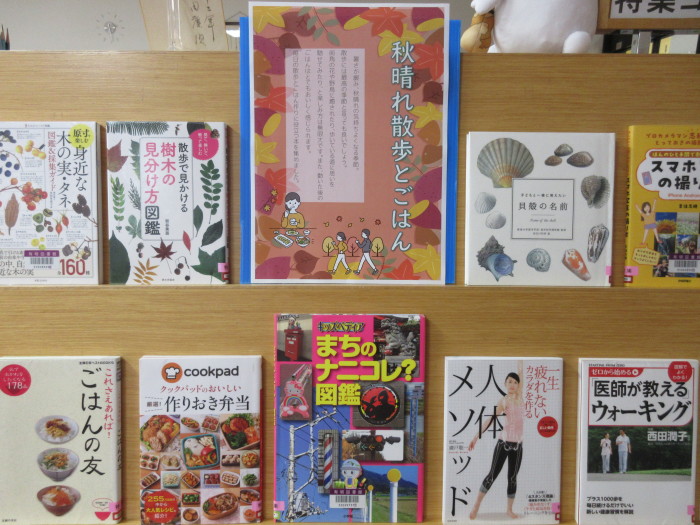 特集コーナー（一般）秋晴れ散歩とごはん